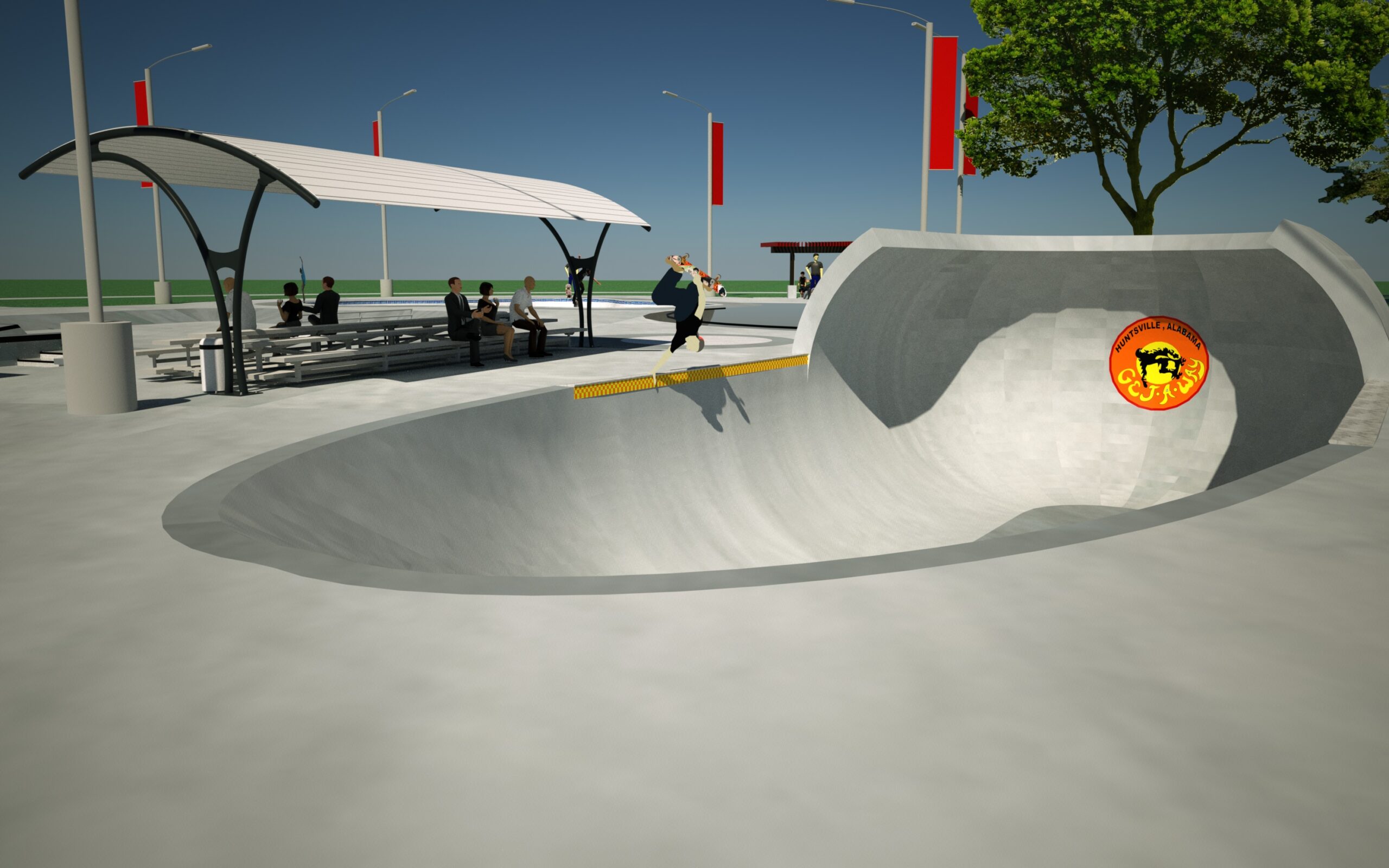 City of Huntsville, Team Pain reveal John Hunt Park skatepark